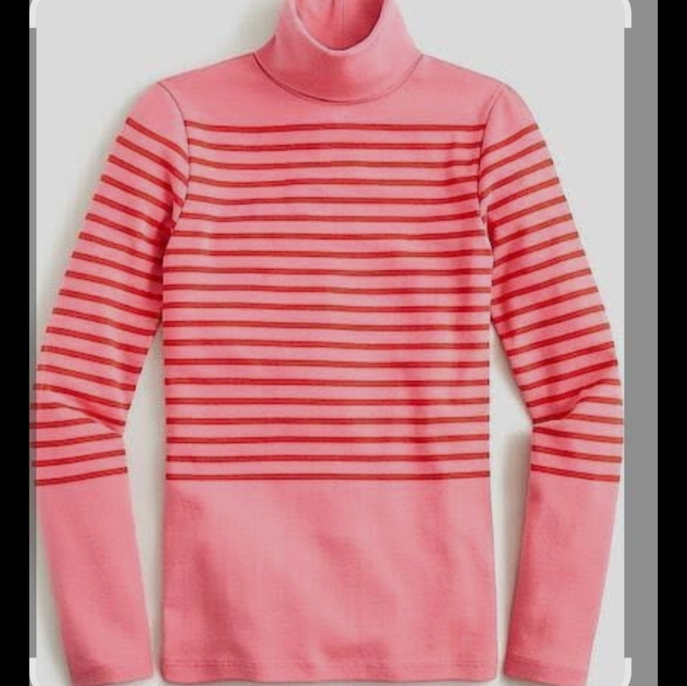 J. Crew Pink and Red Cowl Neck Sweater Collection